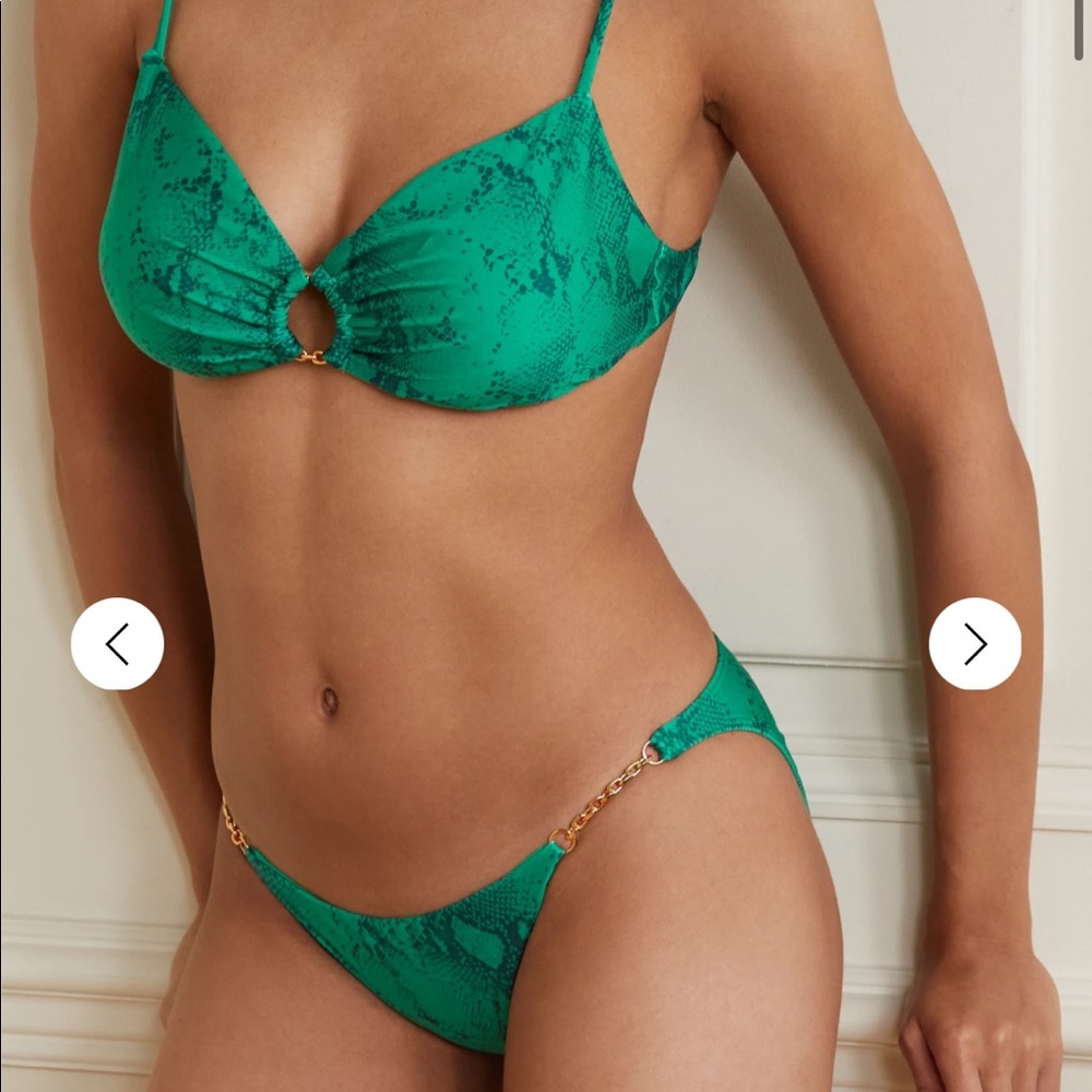 VIX Erin snake-print bikini set